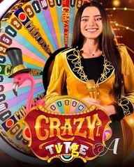 Crazy Time live game no v7g cassino com entretenimento ao vivo para jogadores do Brasil